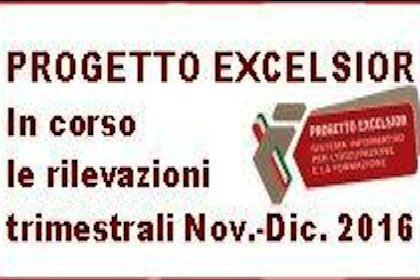 Progetto Excelsior: In corso la rilevazione trimestrale